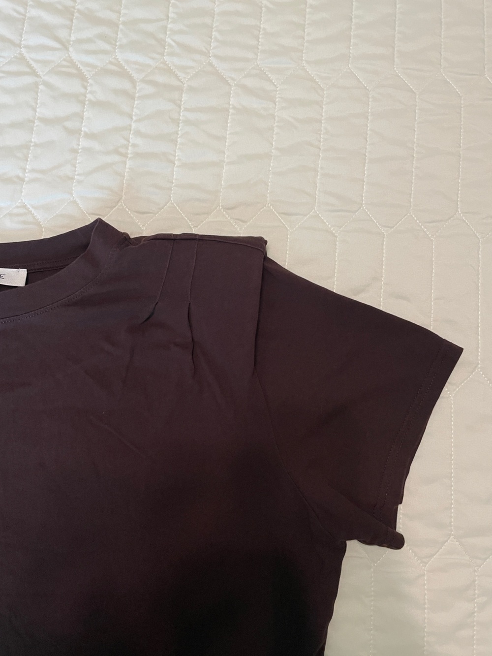 FRAME Ruched Puff Sleeve Tee Small - Picture 6 of 7